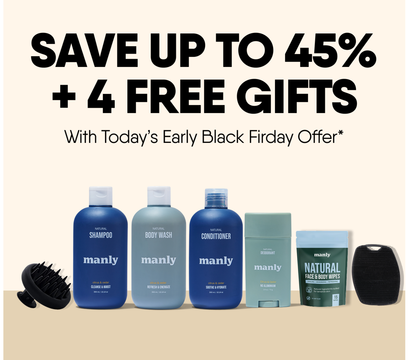 Manly Complete Hygiene Set