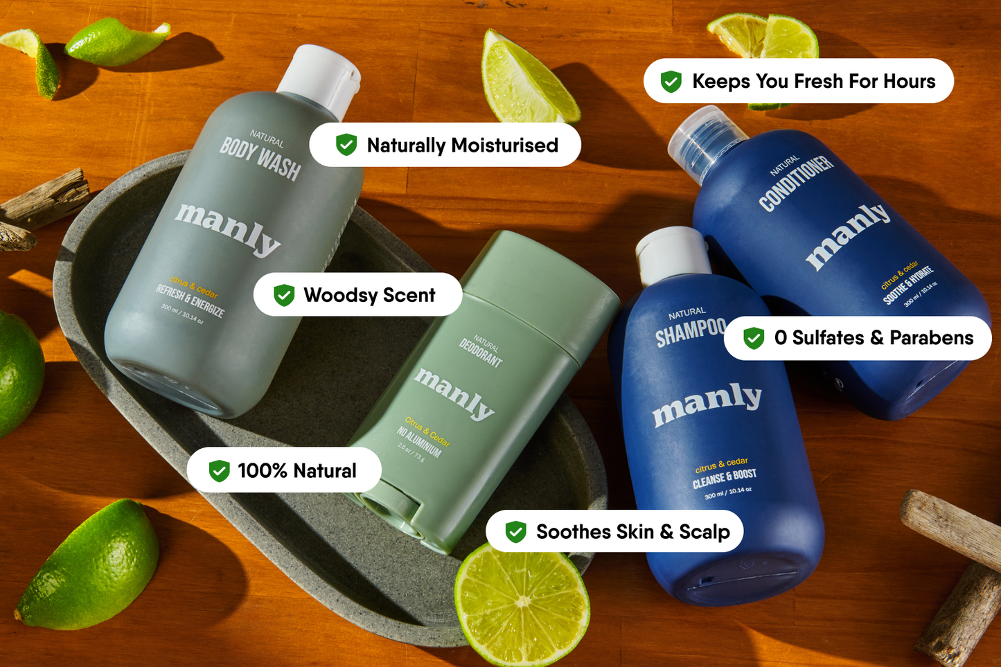 Manly Complete Hygiene Set
