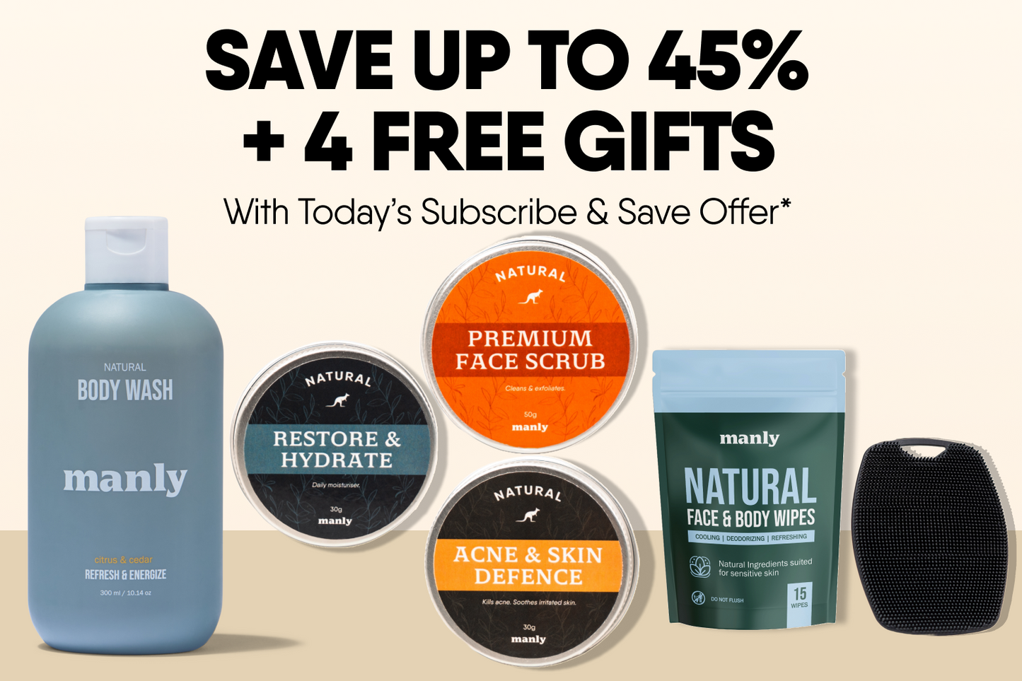 Manly Complete Body Acne Set