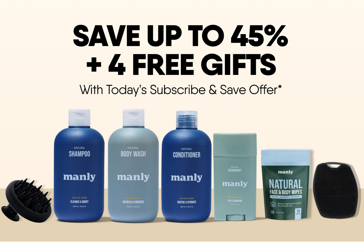 Manly Complete Hygiene Set