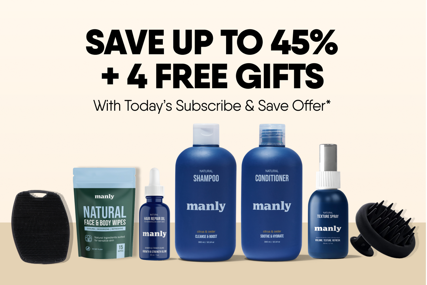Manly Complete Hair Care Set