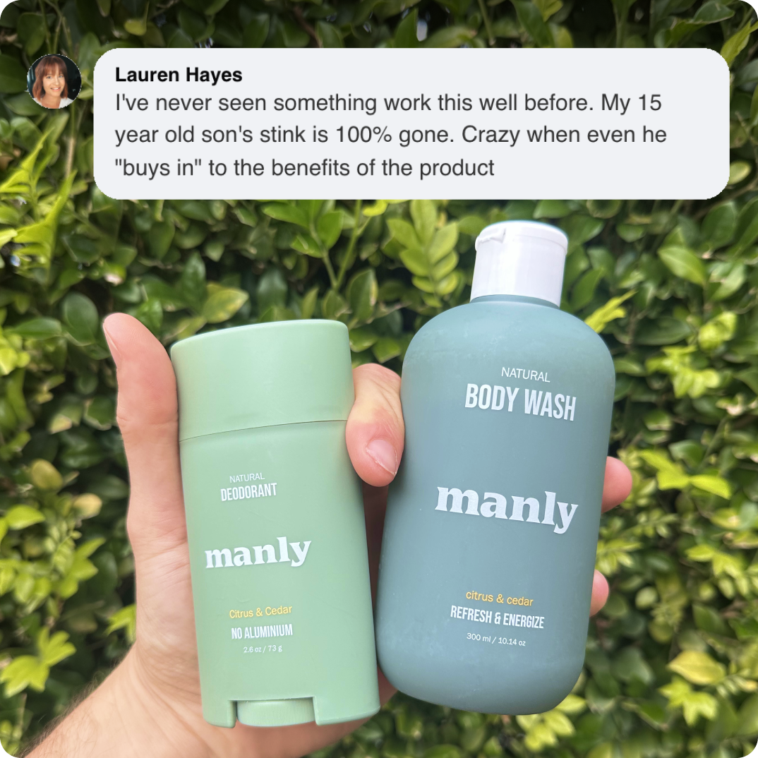 First Bodywash & Deodorant That Kills Teen Body Odor