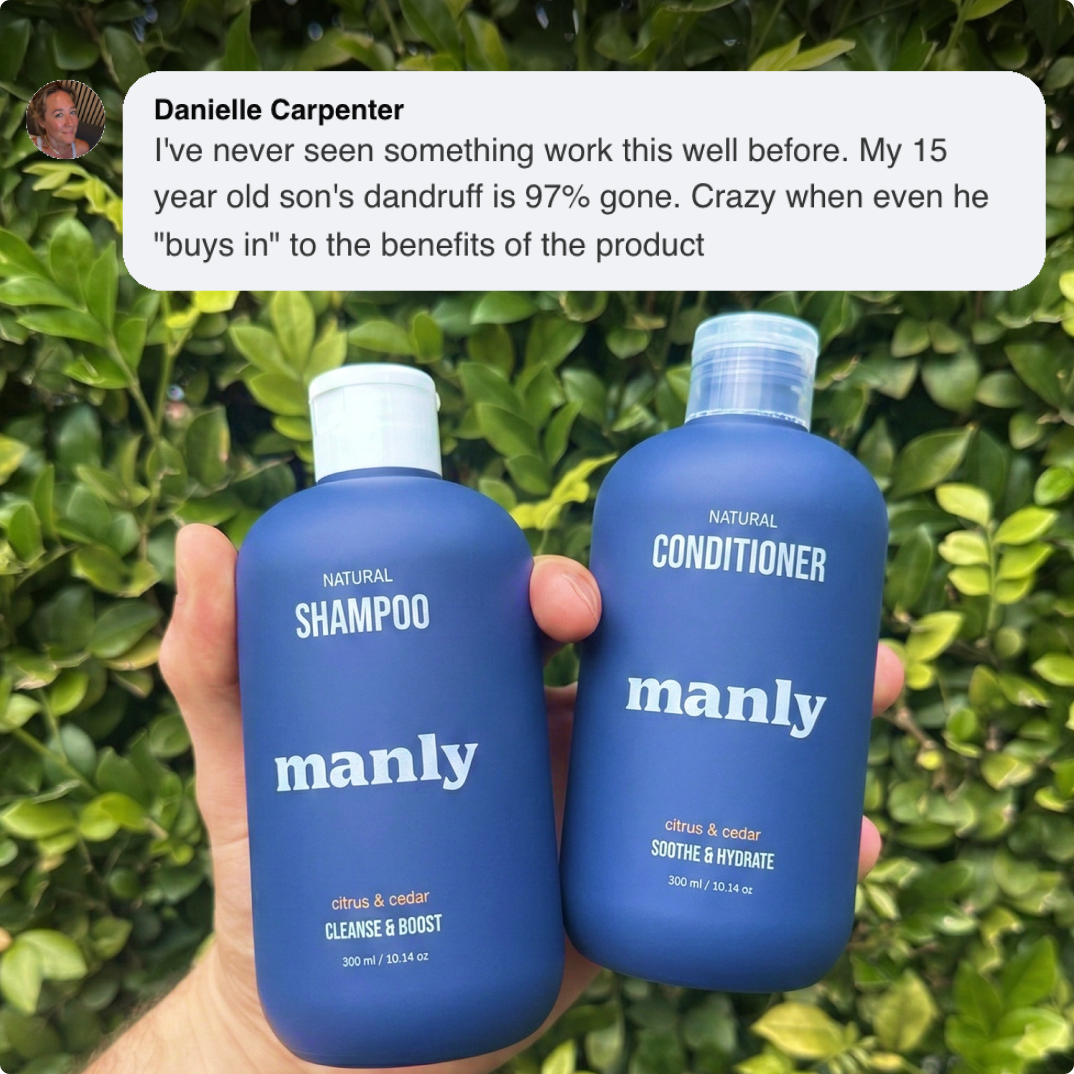 First Shampoo & Conditioner That Cures Teen Dandruff