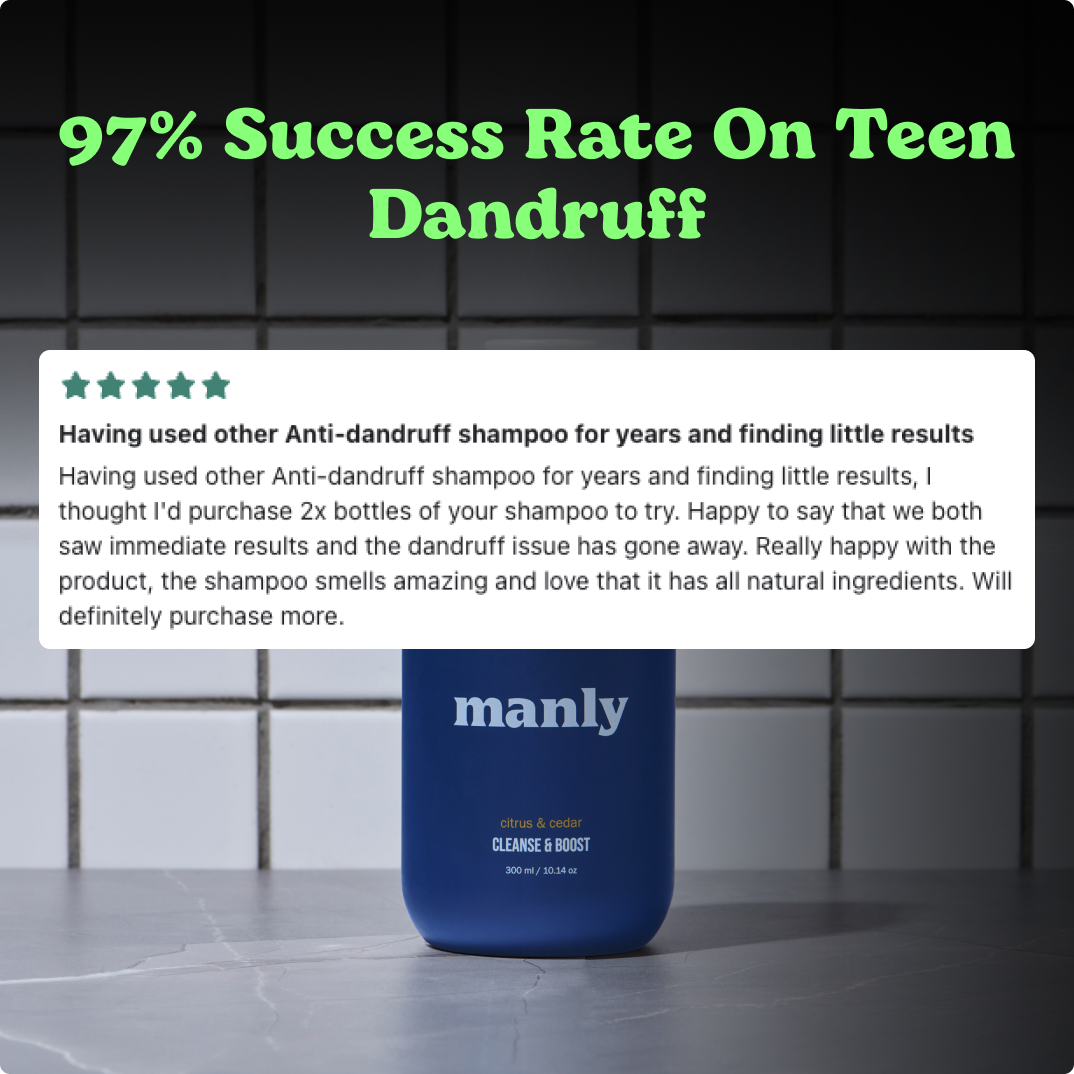 First Shampoo & Conditioner That Cures Teen Dandruff