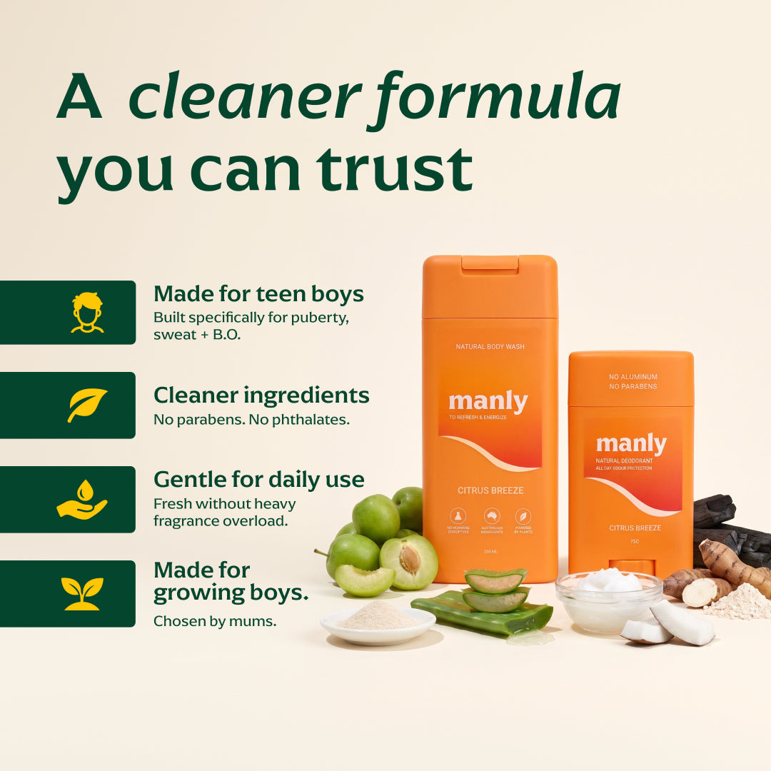 First Body Wash & Deodorant Made For Teenage Boys