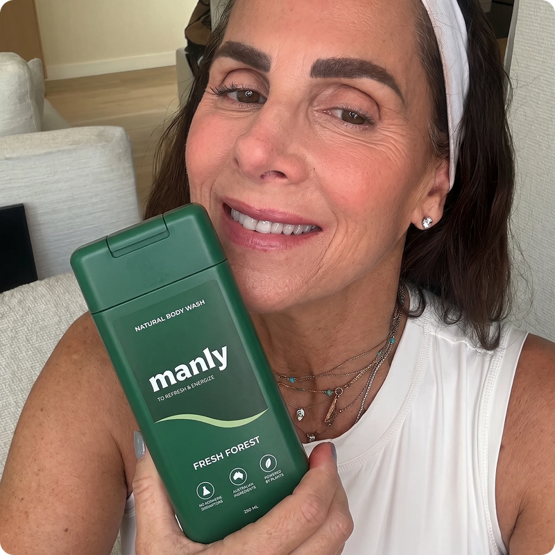 Customer photo shared with Rachel’s Manly review